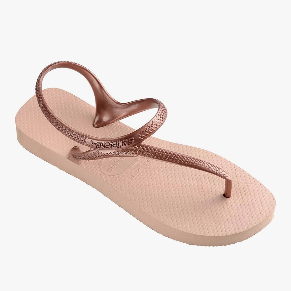 Havaianas (10.5) Flash Urban Sandals Ballet Rose/Golden Blush Slip On Flip Flops